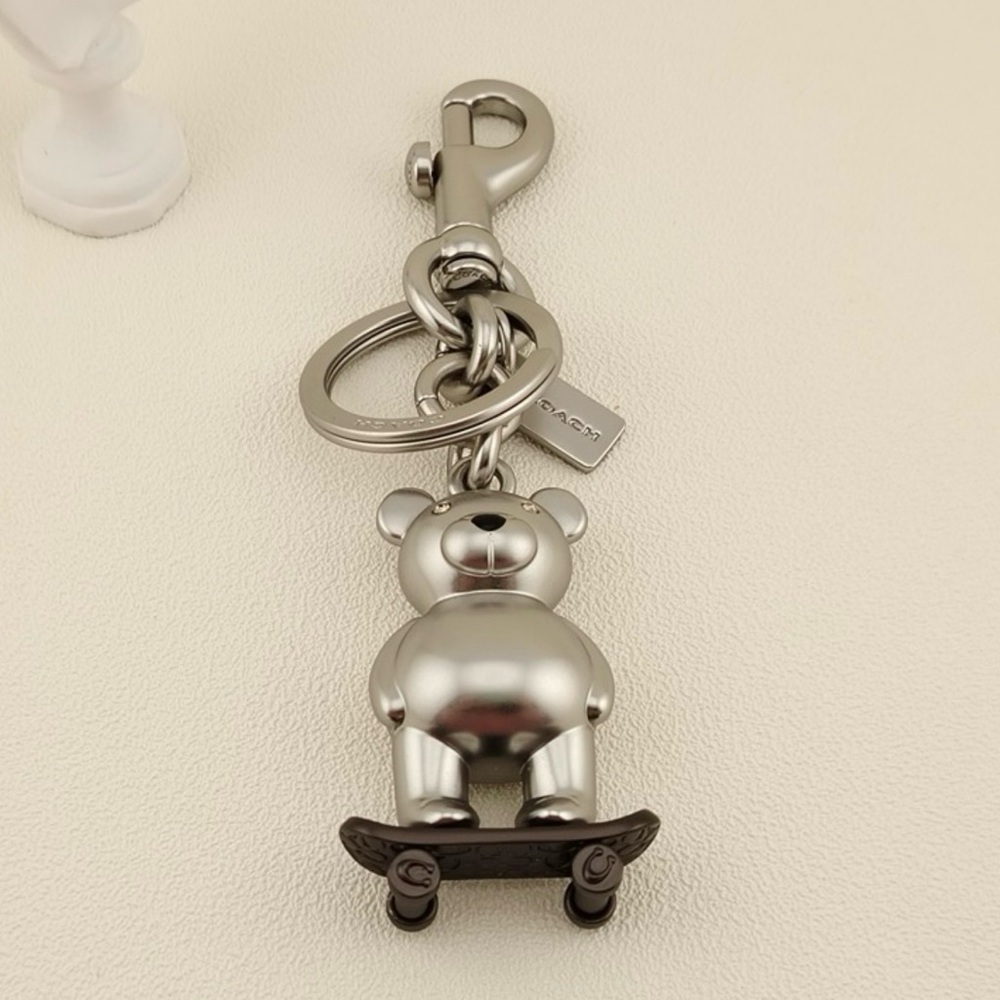 Coach Skateboard Bear Bag Charm - Picture 3 of 11
